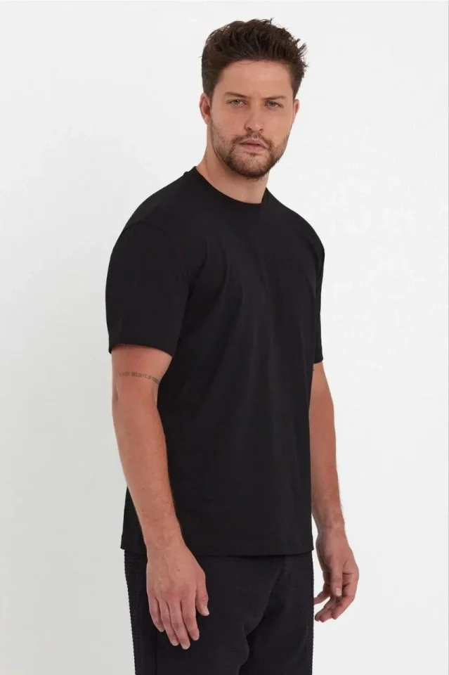 Erkek 24/1 Düz A Kalite Oversize T-shirt