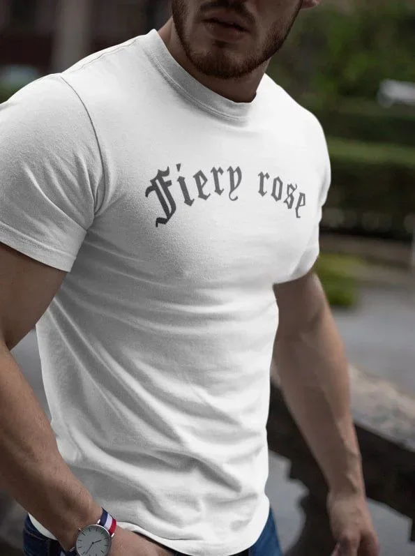 Erkek Bisiklet Yaka Baskılı Oversize T-Shirt