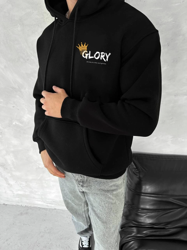 Kışlık Üç İplik Kapşonlu SweatShirt